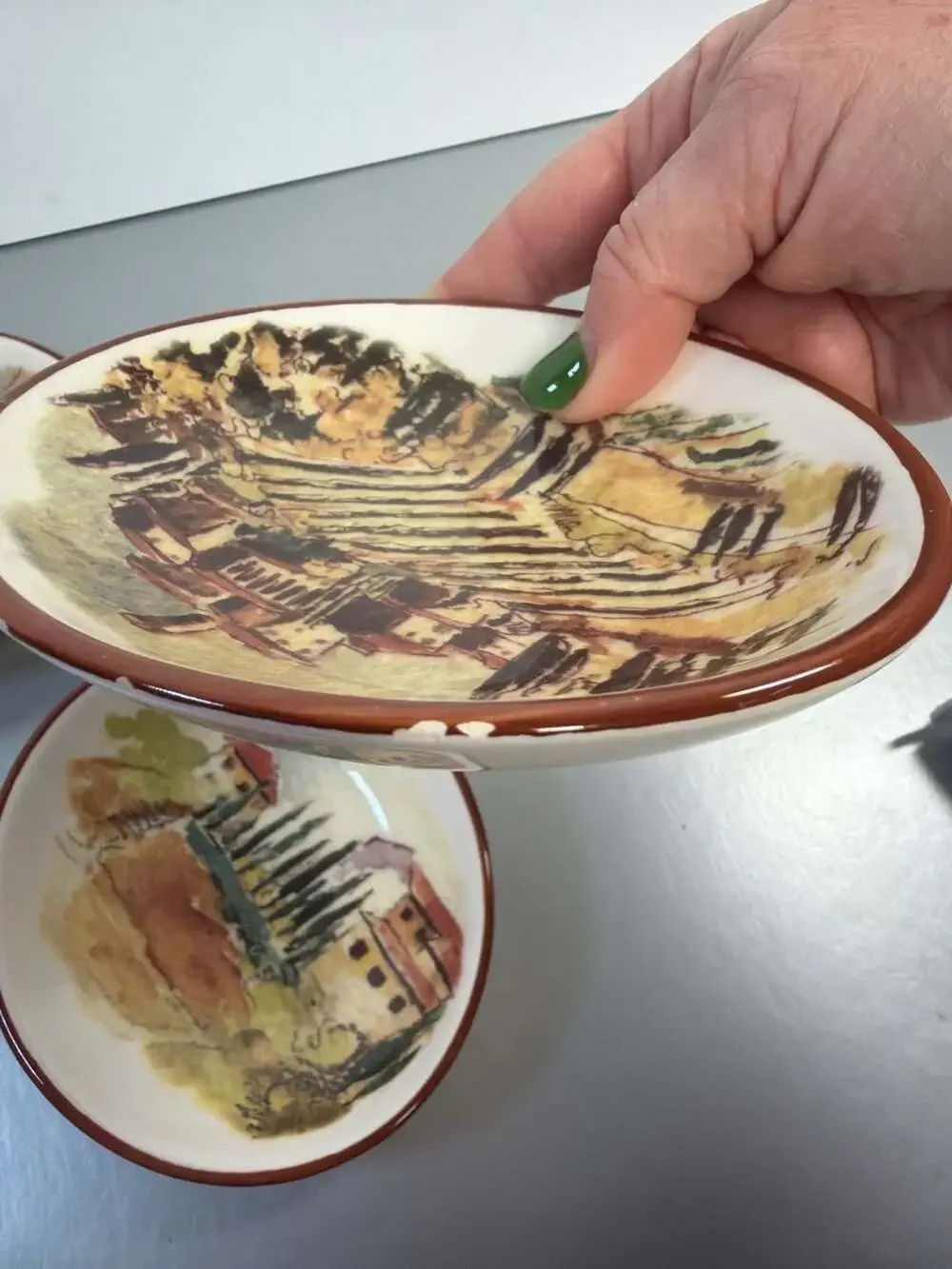 Williams-Sonoma Tuscan Landscape Dipping Bowls, Set‎ of 3, 4.5